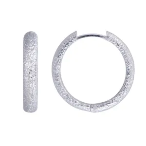 FAIRLEY - Antique Silver Maxi Hoops