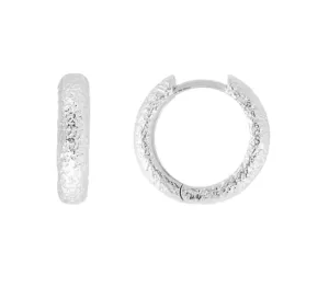 Fairley Antique Silver Midi Hoops