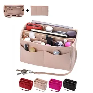 Felt Purse Organizer with Zipper