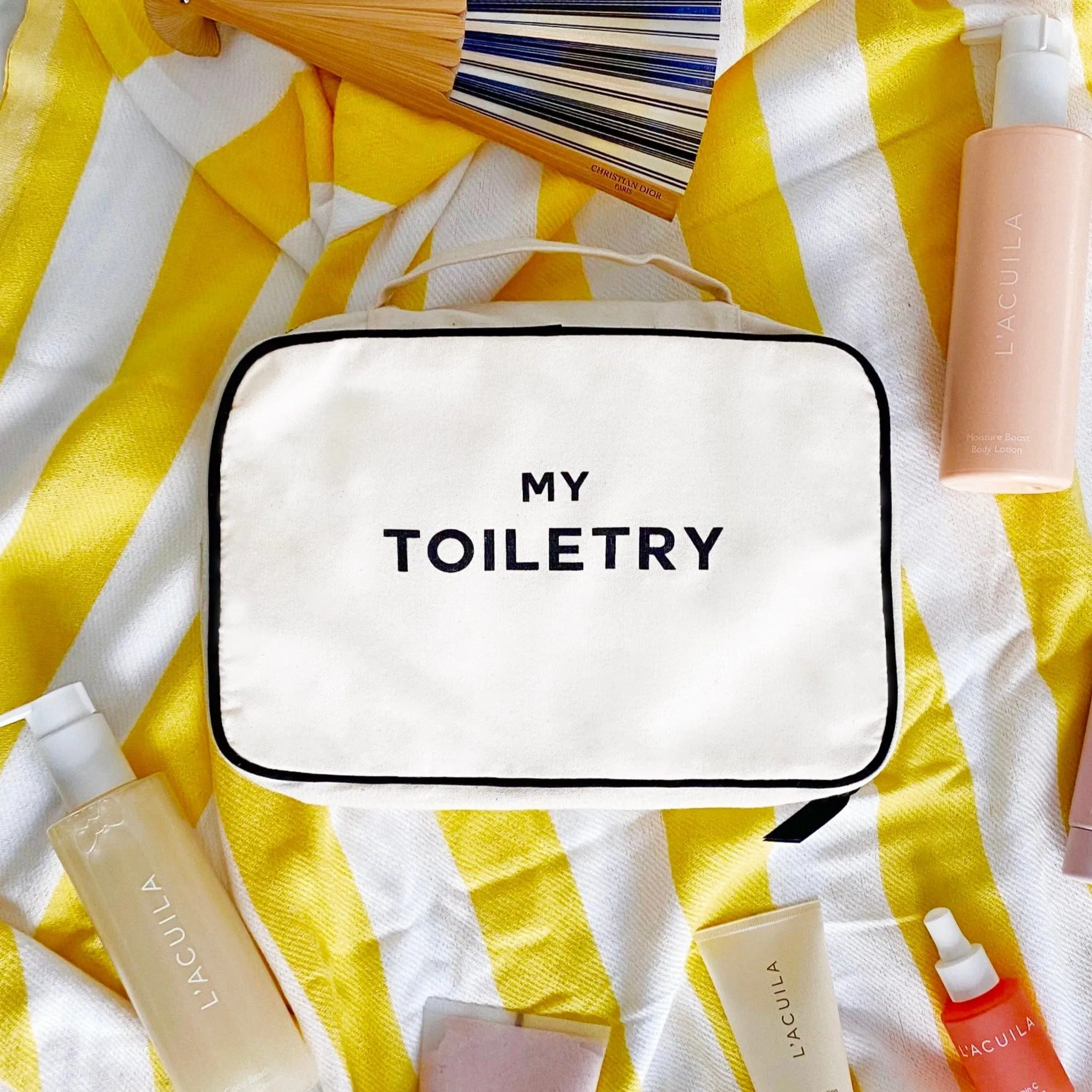 Folding/Hanging Toiletry Case, Cream