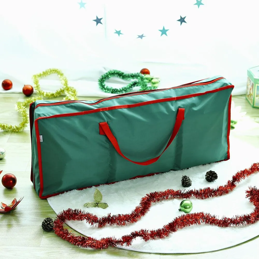 Gift Wrap Closet Organizer - Green Fabric Storage Bag