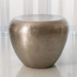 Goa End Table-Antique Nickel