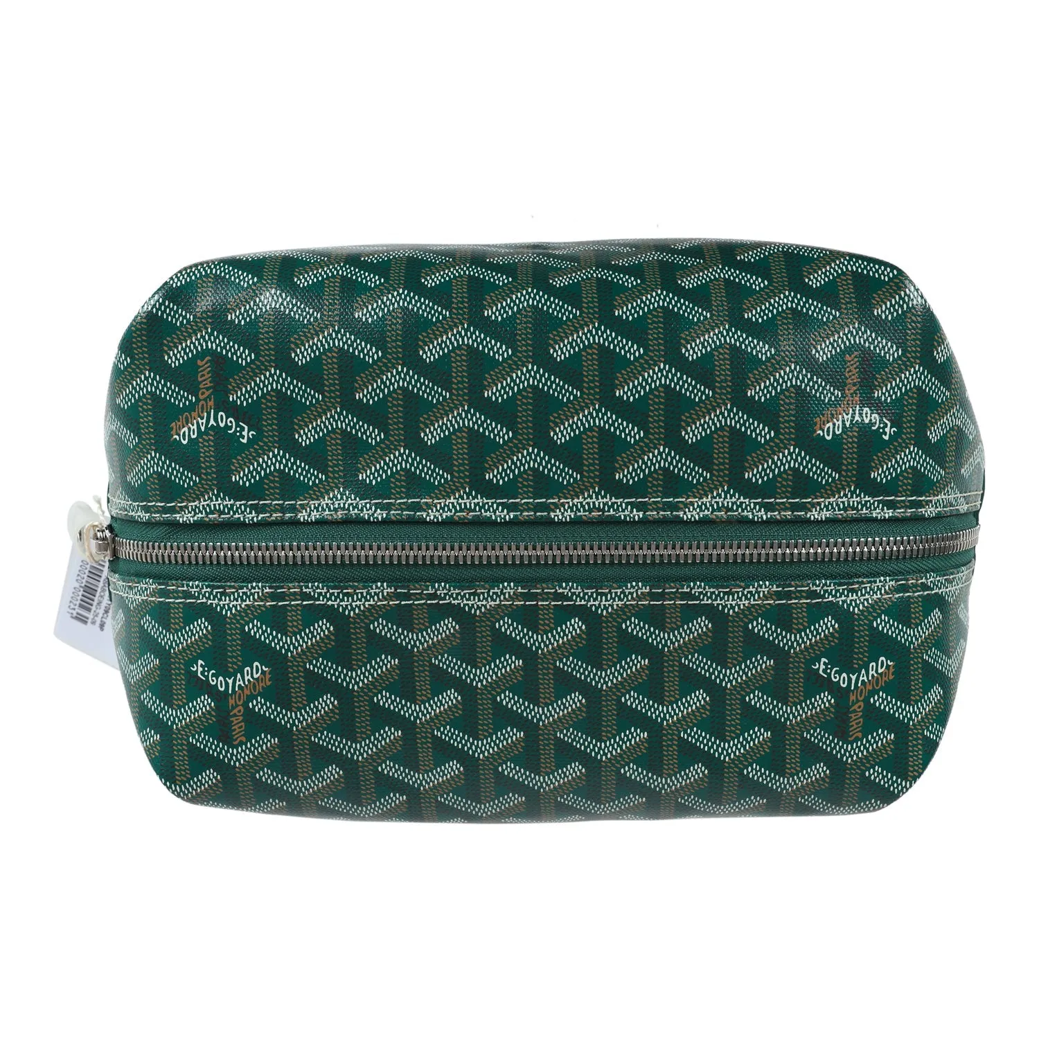 Goyard Goyardine Green Boeing Toiletry 25 Bag Palladium Hardware