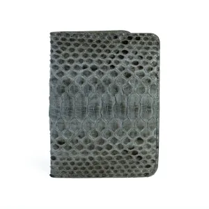 Grey Motif Python Passport Cover