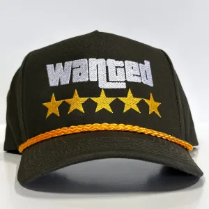 GTA WANTED 5 Stars Rope SnapBack Cap Hat Custom Embroidered