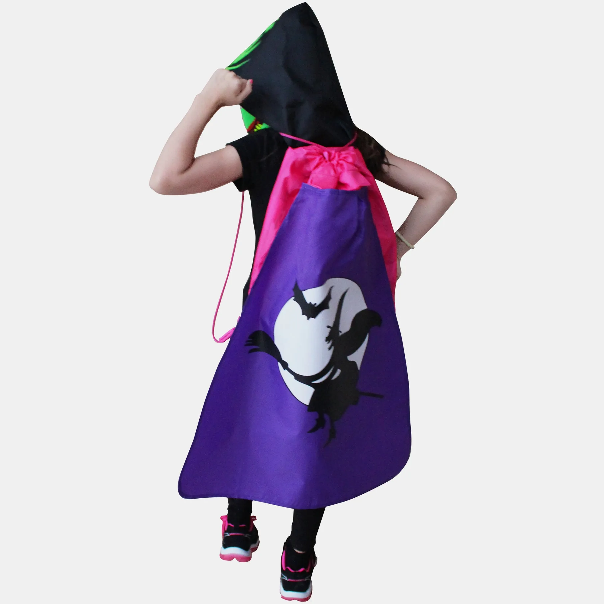 Halloween Drawstring Bag With Bonus Kids Costume Accessories