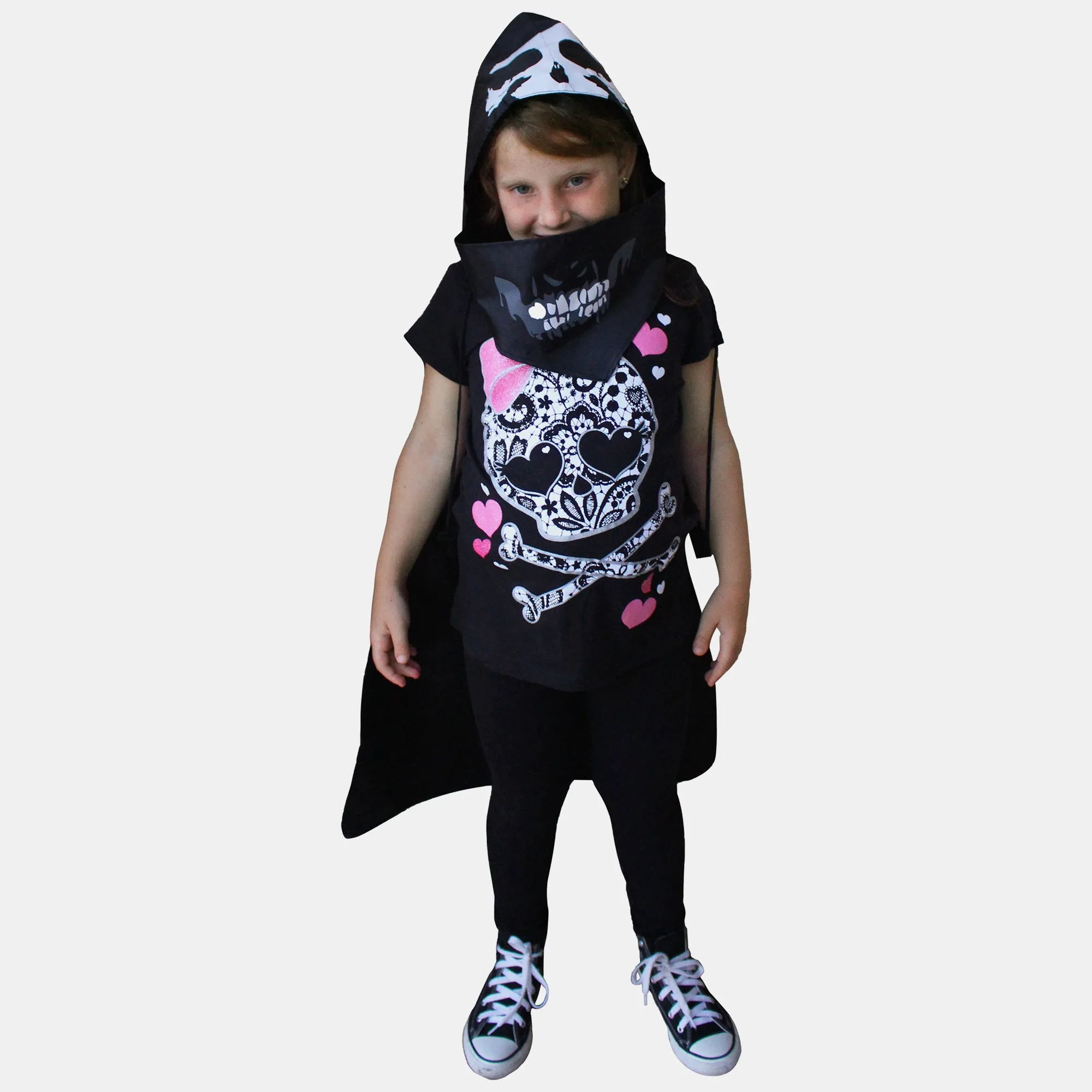 Halloween Drawstring Bag With Bonus Kids Costume Accessories