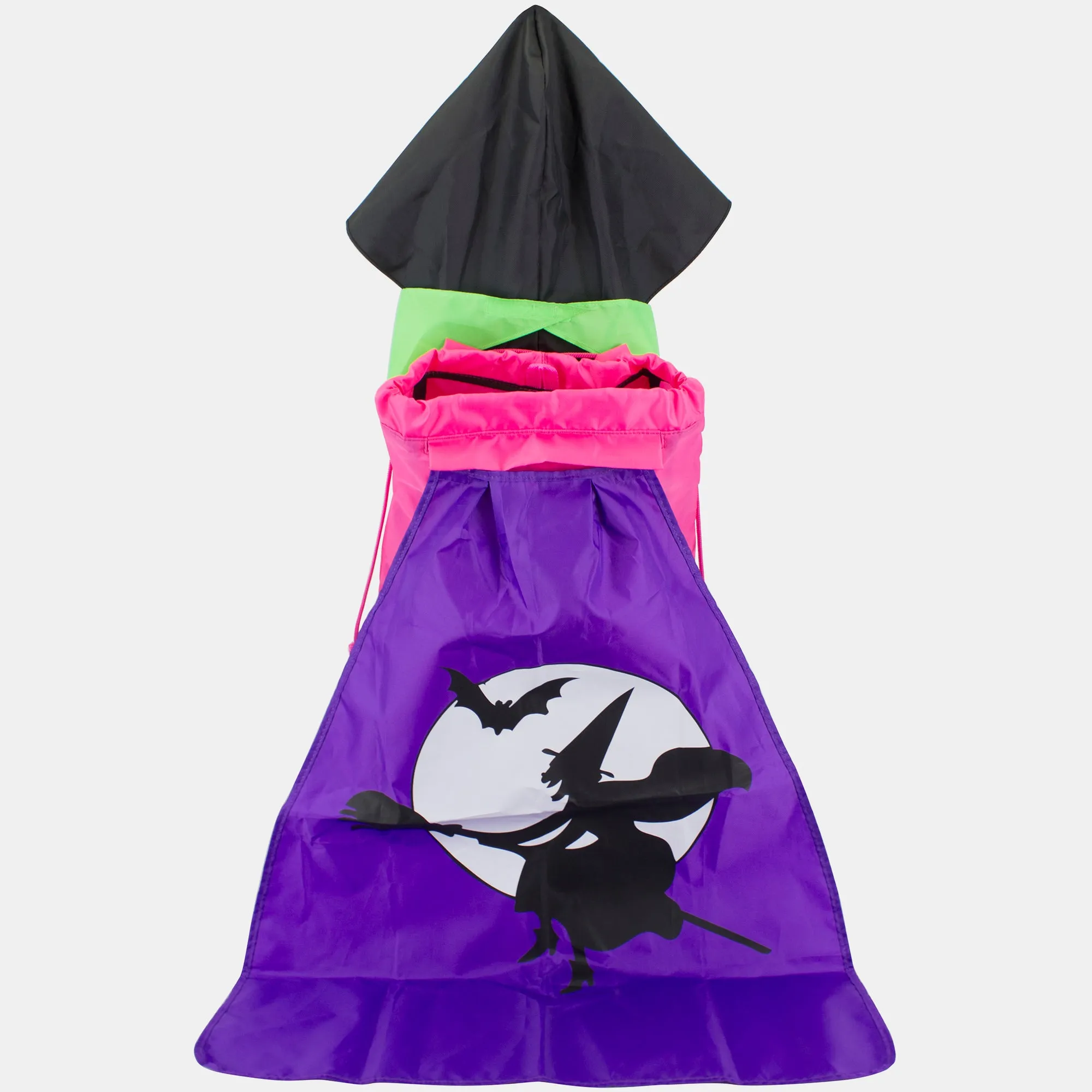 Halloween Drawstring Bag With Bonus Kids Costume Accessories