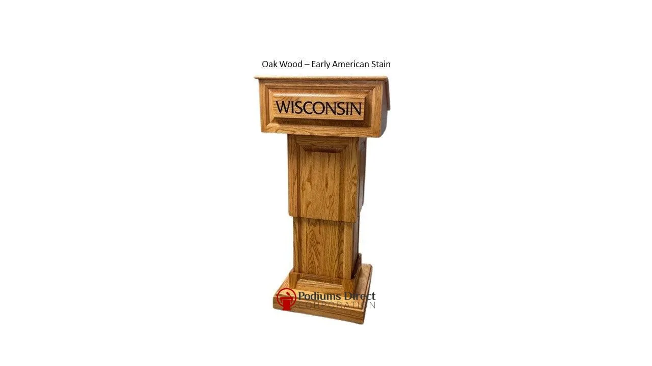 Handcrafted Solid Hardwood Lectern CLR235-LIFT Counselor Lift - FREE SHIPPING!