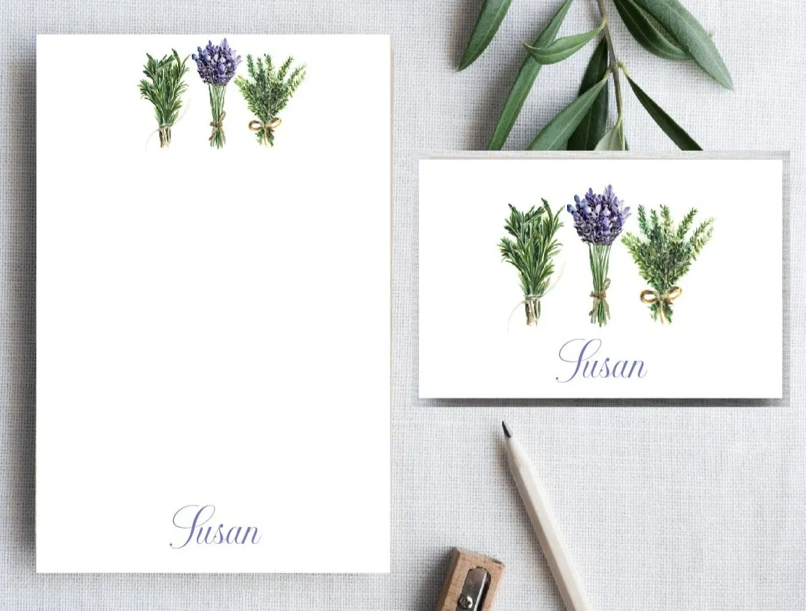 Herb Stationery Set