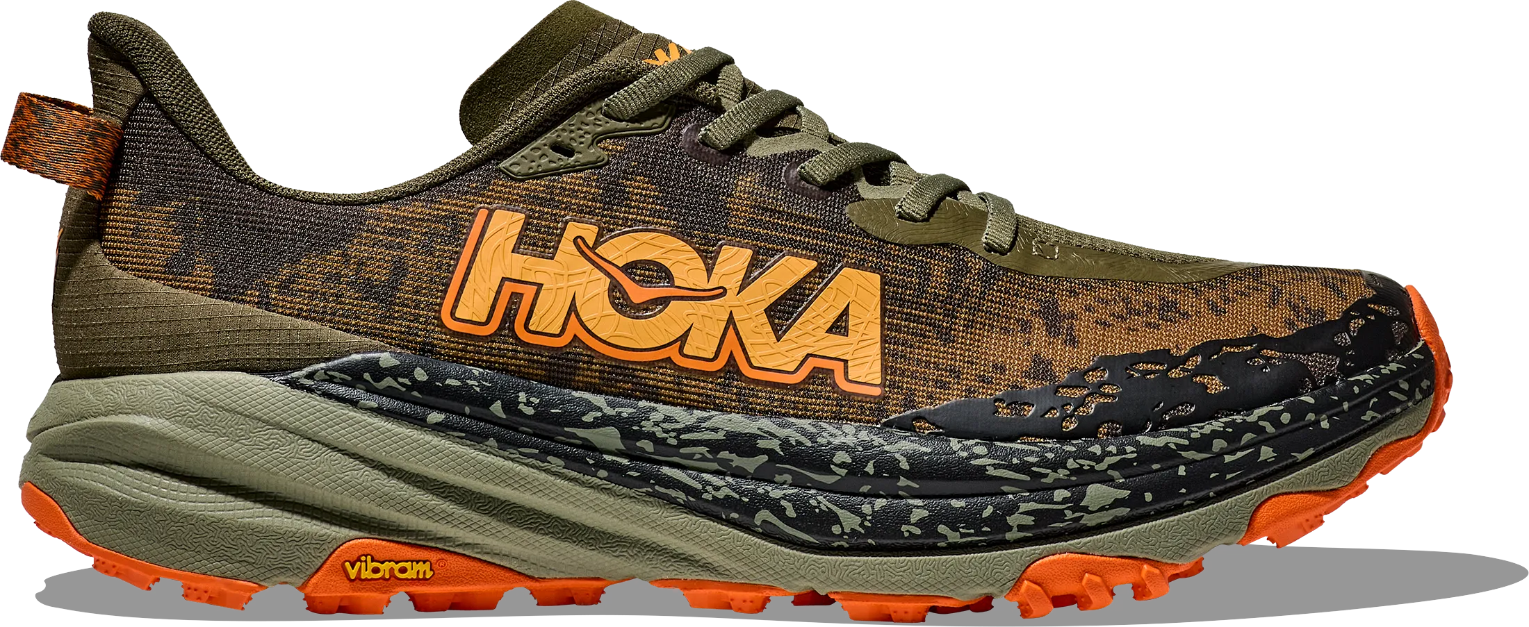 Hoka Men&#x27;s Speedgoat 6 Antique Olive / Squash | Buy Hoka Men&#x27;s Speedgoat 6 Antique Olive / Squash here | Outnorth