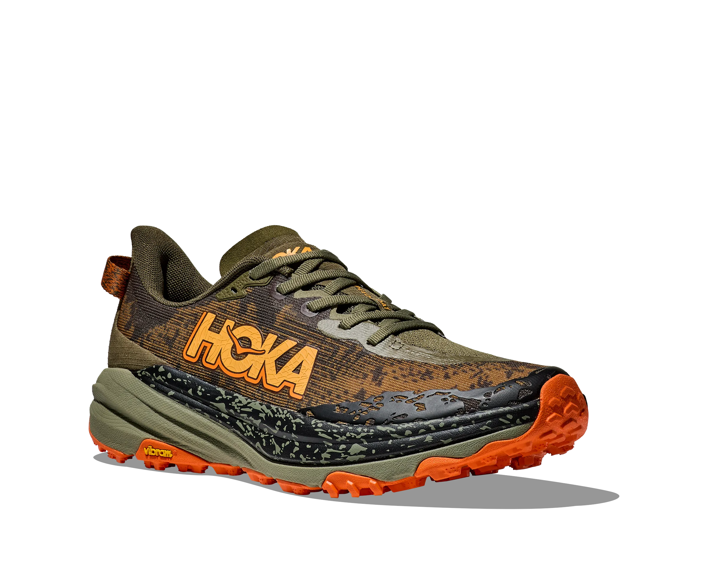 Hoka Men&#x27;s Speedgoat 6 Antique Olive / Squash | Buy Hoka Men&#x27;s Speedgoat 6 Antique Olive / Squash here | Outnorth