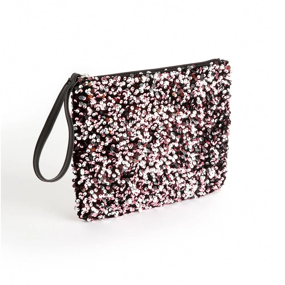 Holly Sparkle Pouch