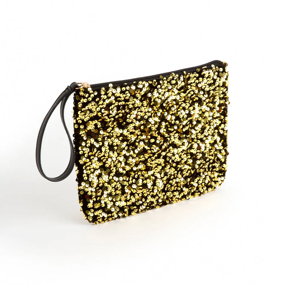 Holly Sparkle Pouch