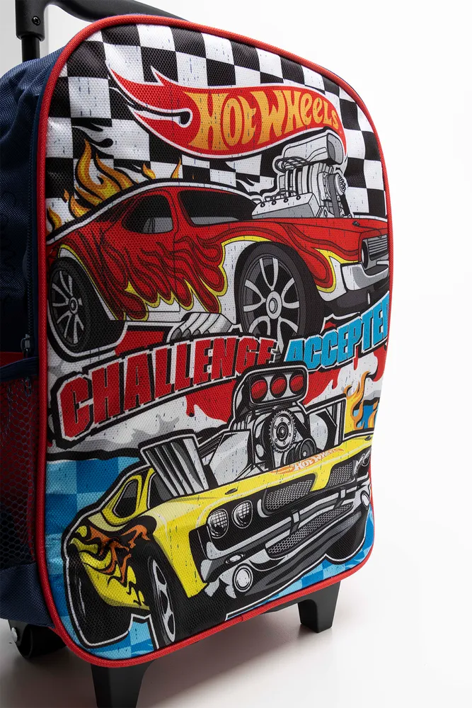 Hot Wheels Trolley Backpack Red