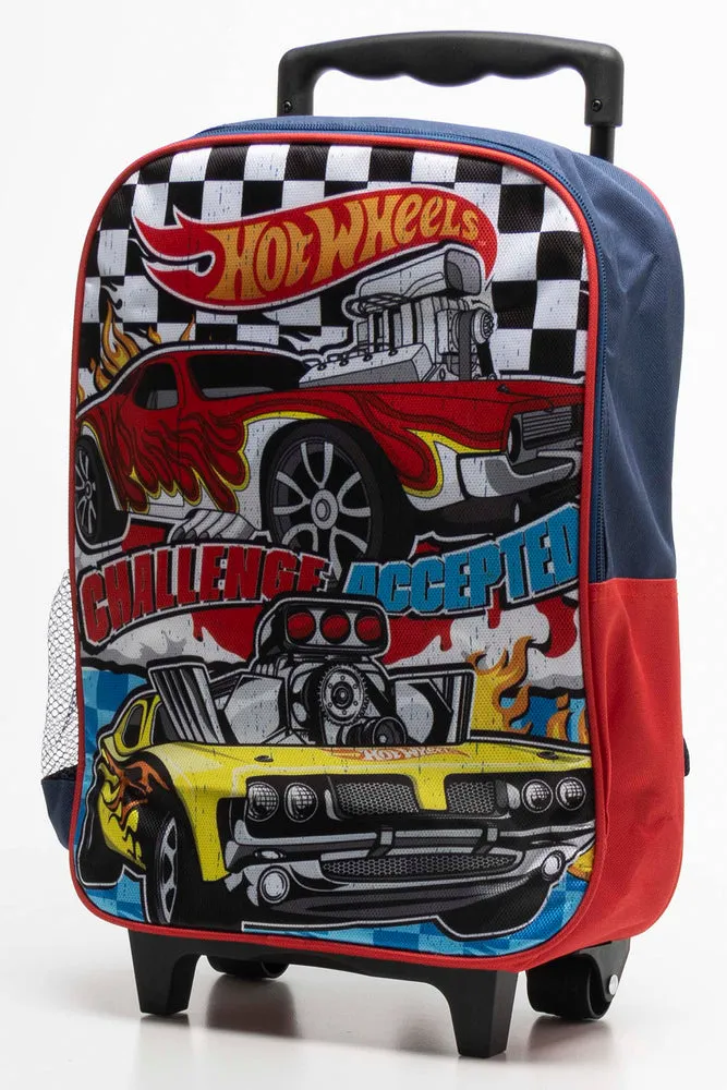 Hot Wheels Trolley Backpack Red