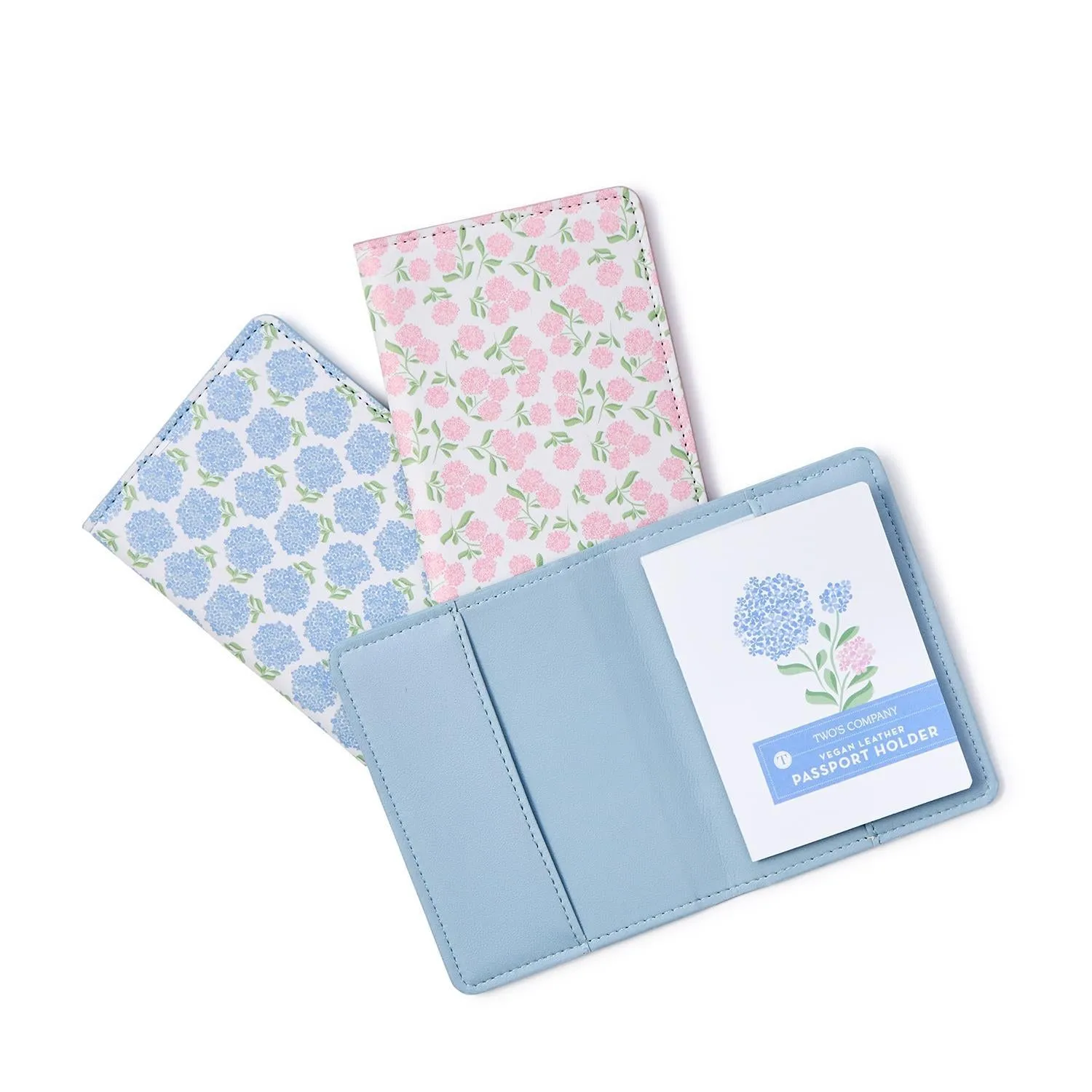 Hydrangea Print Passport Holder - Assorted