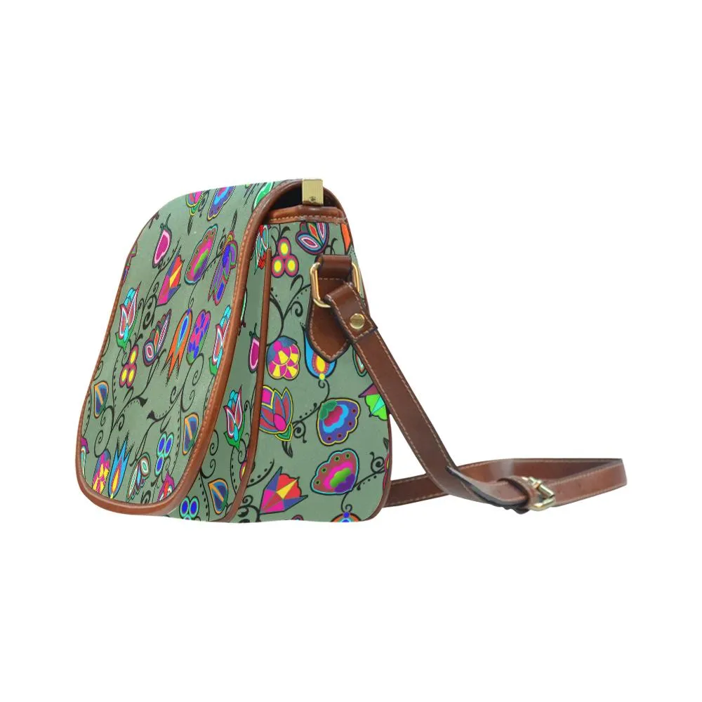 Indigenous Paisley - Dark Sea Saddle Bag/Large