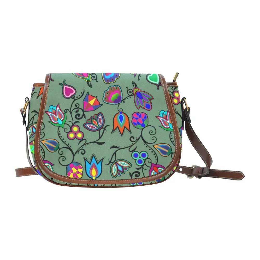 Indigenous Paisley - Dark Sea Saddle Bag/Large