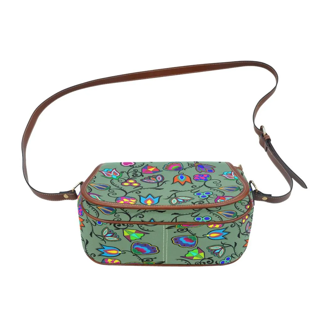 Indigenous Paisley - Dark Sea Saddle Bag/Large