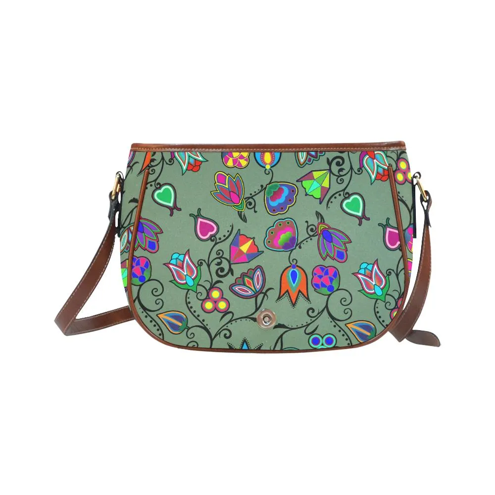 Indigenous Paisley - Dark Sea Saddle Bag/Large