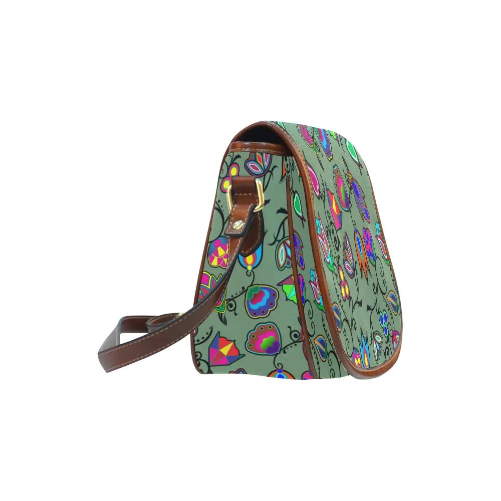 Indigenous Paisley - Dark Sea Saddle Bag/Large