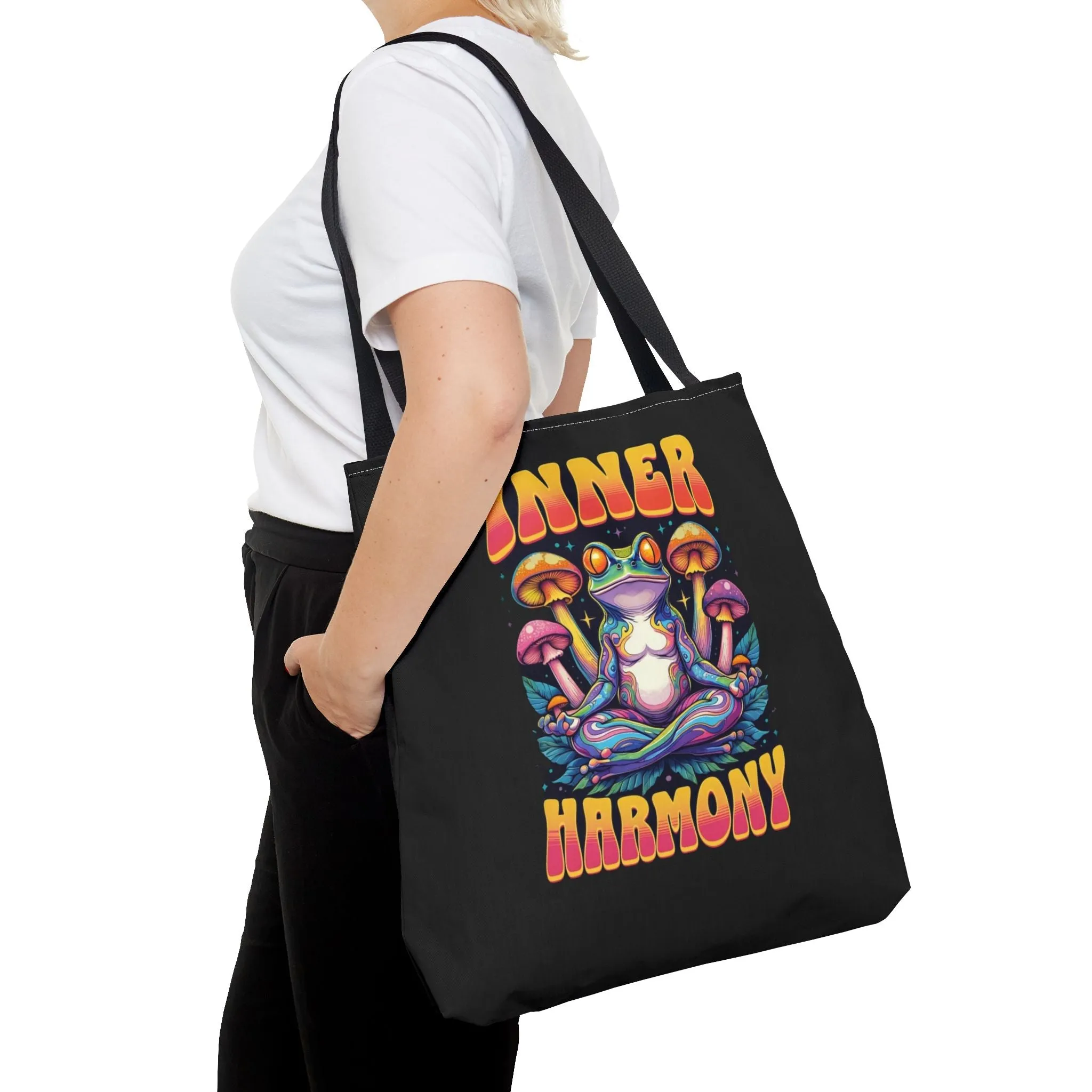 Inner Harmony Tote Bag - Eco-Friendly, Reusable, Stylish Carryall for Everyday Use, Gift, Yoga, Meditation, Nature Lovers