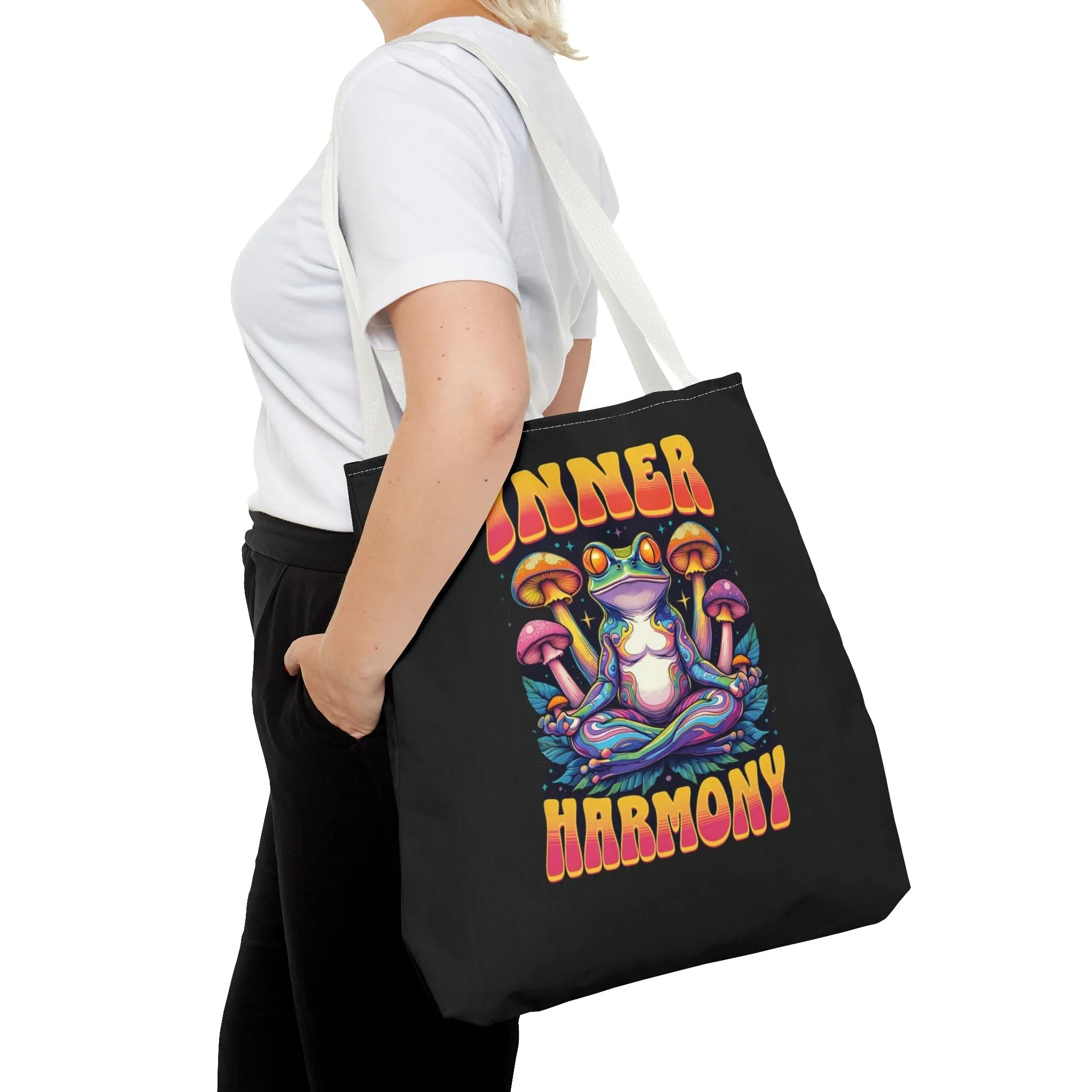 Inner Harmony Tote Bag - Eco-Friendly, Reusable, Stylish Carryall for Everyday Use, Gift, Yoga, Meditation, Nature Lovers