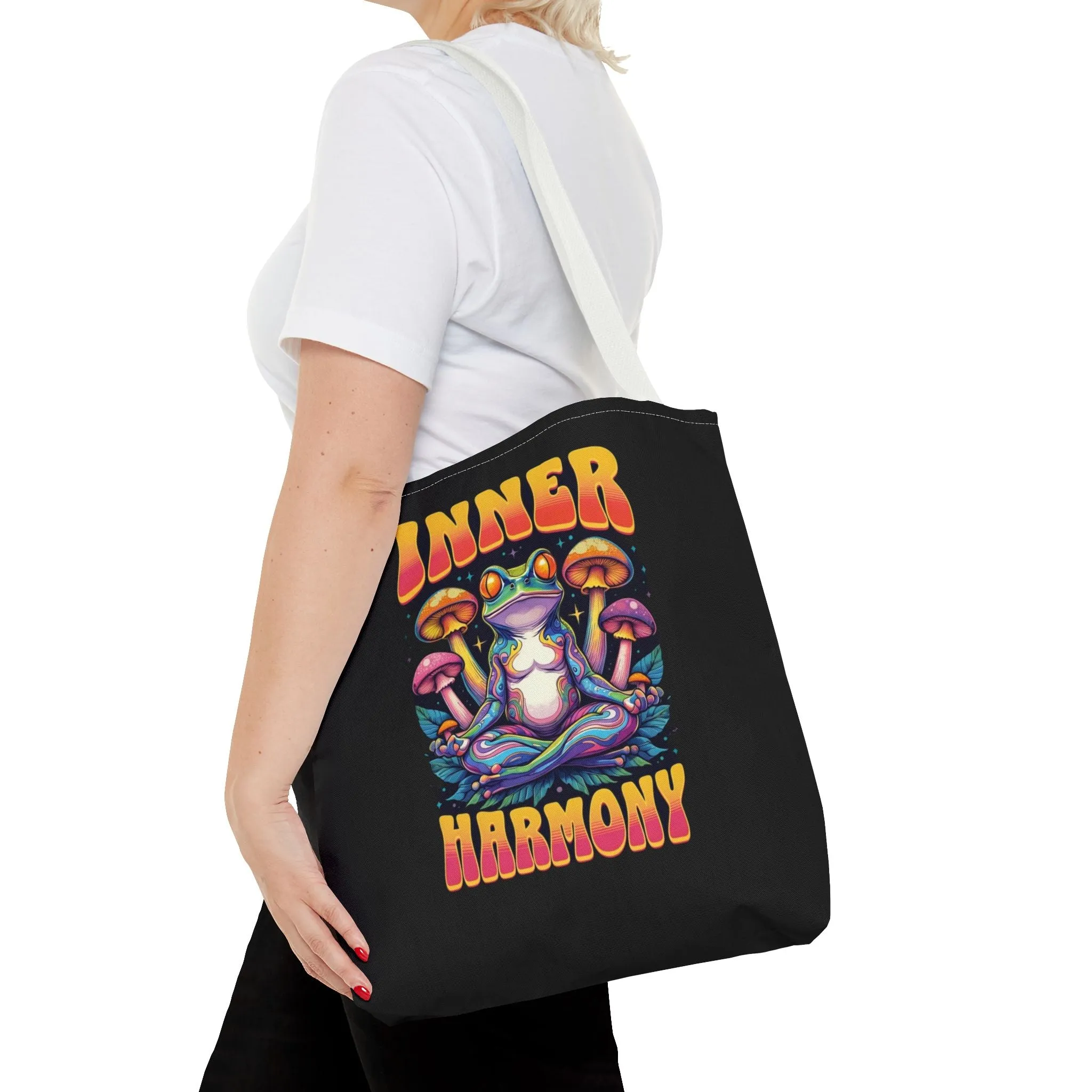 Inner Harmony Tote Bag - Eco-Friendly, Reusable, Stylish Carryall for Everyday Use, Gift, Yoga, Meditation, Nature Lovers