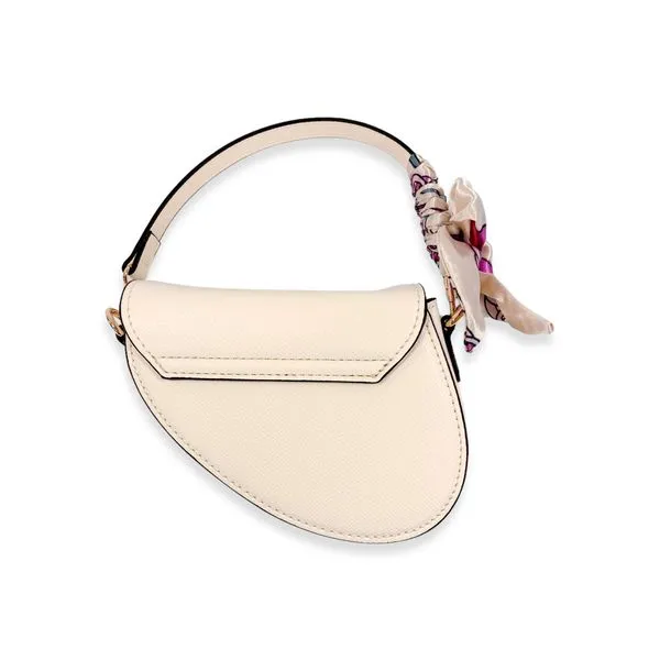 Ivory Saddle Purse