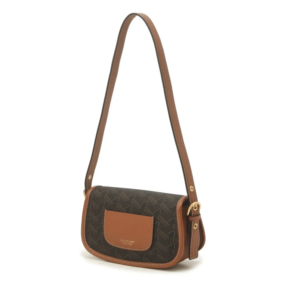 JILLSTUART NEW YORK Rosella Chilling Brown Pattern Leather Shoulder Bag S / from Seoul, Korea