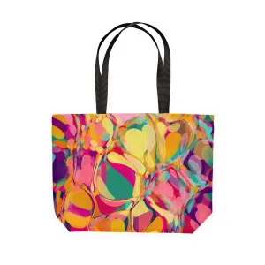 Joy Colourful Canvas Shopping Tote Bag