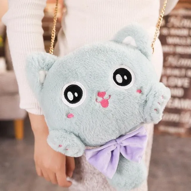 Kawaii Cat Plushie Backpack - Kawaii Plush Backpack