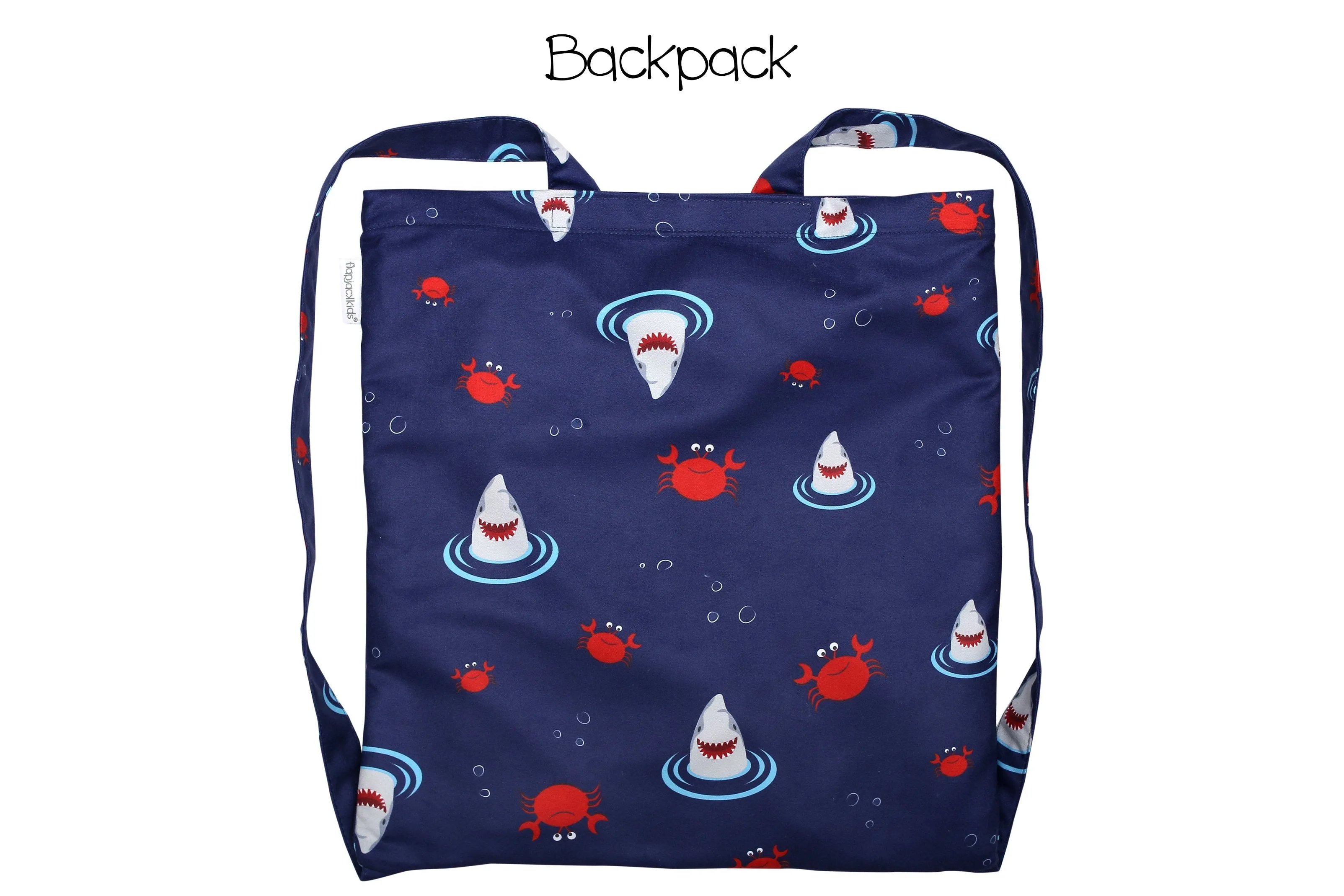 Kids Towel Backpack  - Shark | Crab