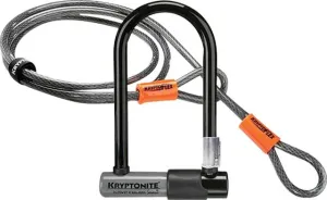 Kryptonite Series 2 Mini-7 U-lock 3.25x7"  with 4' Flex Cable