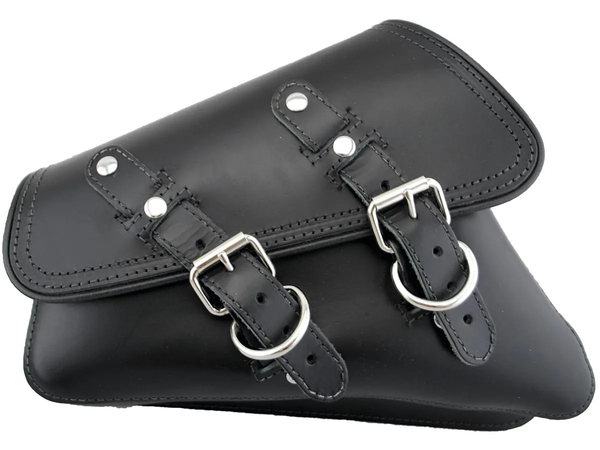 La Rosa Design Solo Swing Arm Left Saddle Bag Black For 04-20 Sportster