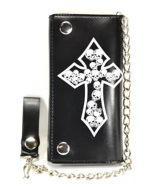 Large Wallet With Gothic Cross