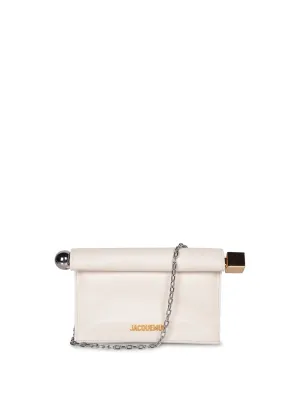 Le Petite Pochette Rond Carre ivory bag