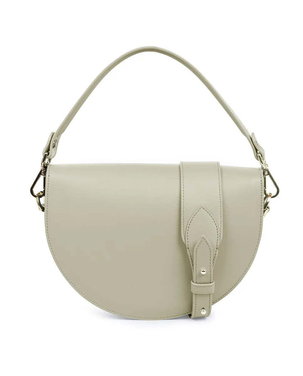 Leather Saddle bag - Cream