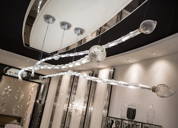 Luxury Ultra-Modern 4 Metre Long Led Venetian Chandelier