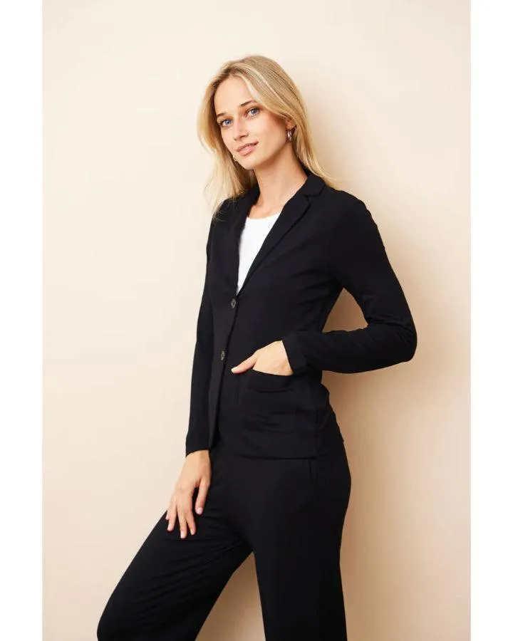 Majestic Filatures Soft Touch Two Button Blazer