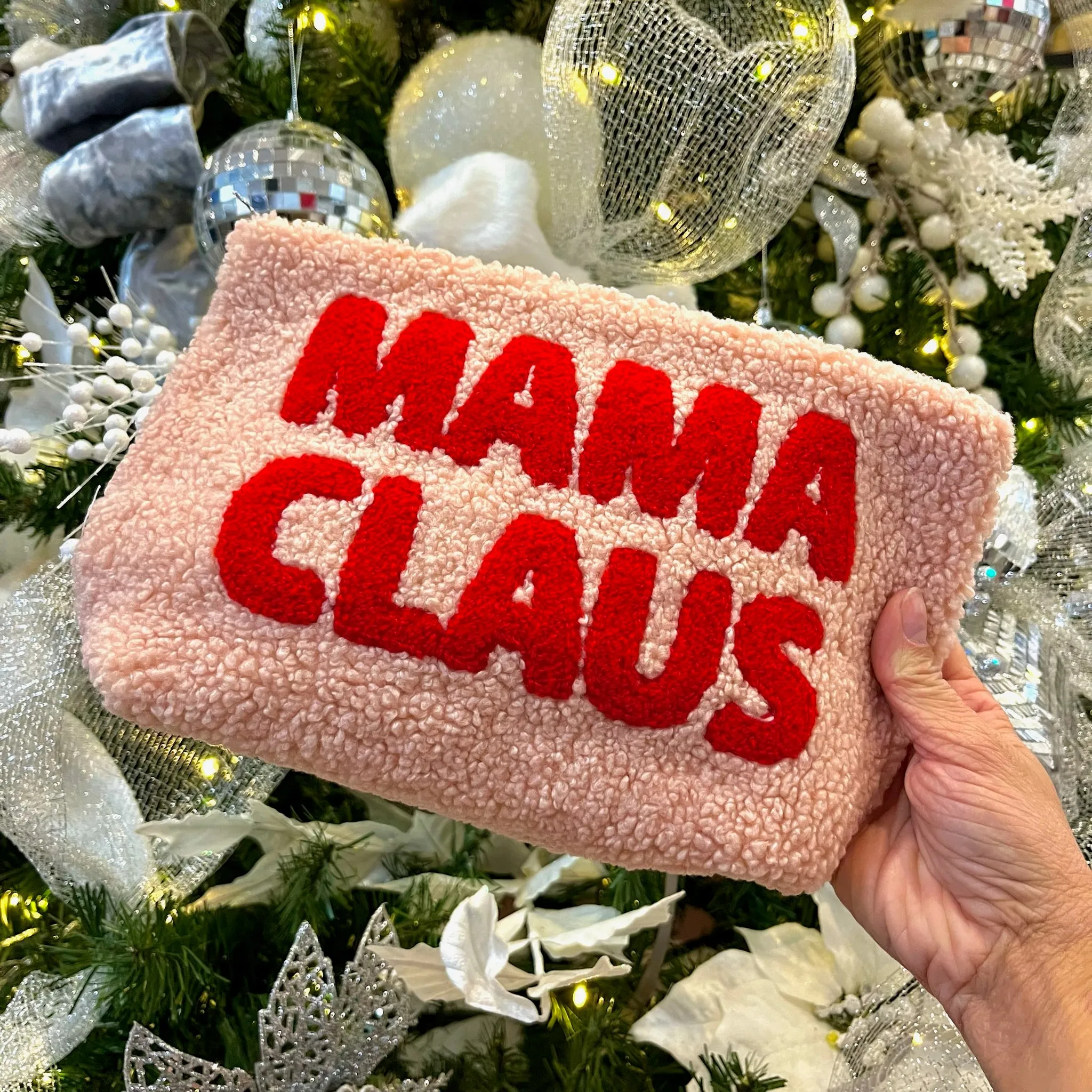 Mama Claus Rectangle Teddy Bear Pouch