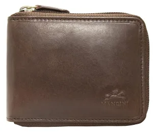 Mancini BOULDER Men's RFID Secure Zippered Wallet with Removable Passcase