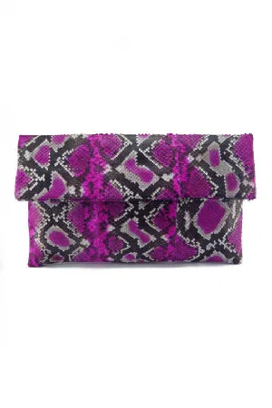 Mandalay Fuchsia Motif Foldover Clutch