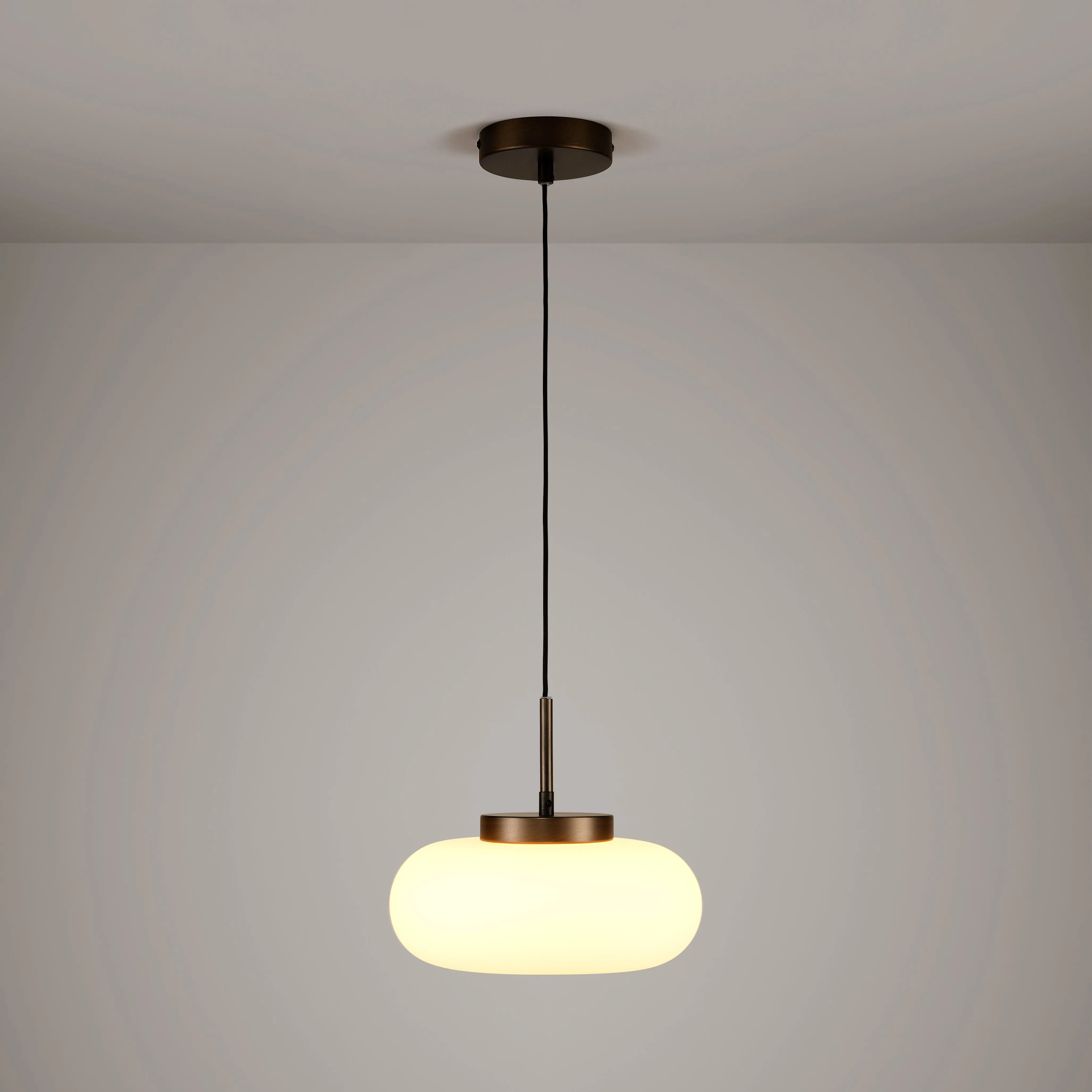 MARIN Glass Pendant Light - Antique Brass