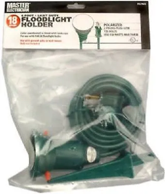 Master Electrician 05706ME 18/2 Green Outdoor Floodlight Spotlight Holder - Quantity of 12