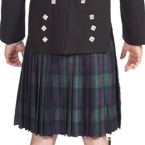 Men's 8 Yard Kilt - House of Edgar 16oz Heavyweight Wool Nevis Stain Resistant Tartan - Made To Order