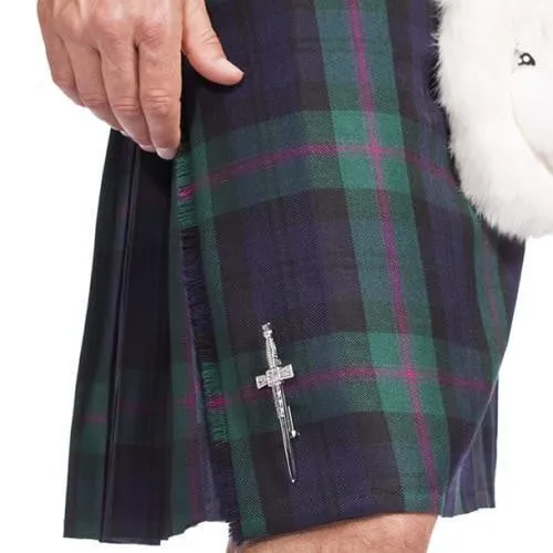 Men's 8 Yard Kilt - House of Edgar 16oz Heavyweight Wool Nevis Stain Resistant Tartan - Made To Order