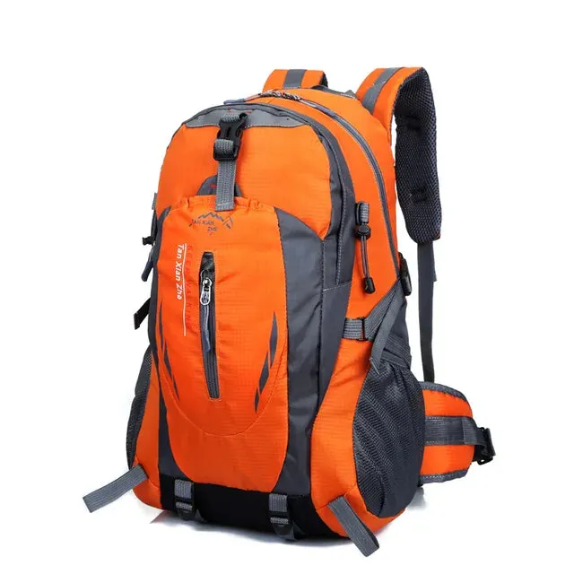 Men's Women's Hiking Backpack 40 Liters Waterproof Outdoor Sports Mountaineering Climbing Large Capacity Travel Camping Rucksack