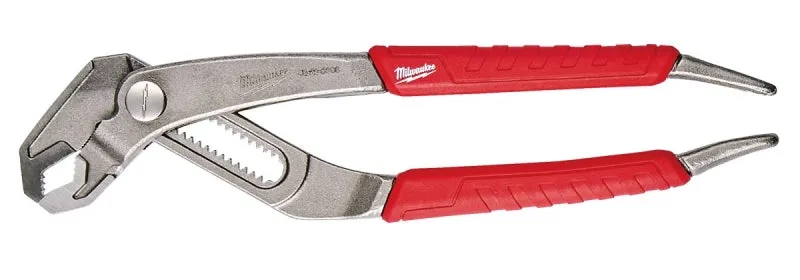 Milwaukee 48-22-6208 Tongue and Groove Plier, 8 in OAL, 1-3/4 in Jaw, Red Handle, Comfort-Grip Handle, 1/4 in W Jaw :EA: QUANTITY: 1